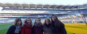 Central English School students at Croke Park