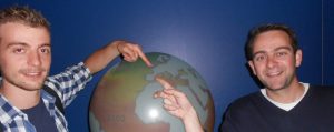 English School Students and a globe