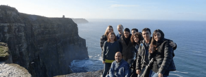 Central English School Dublin students visit the Cliffs of Moher