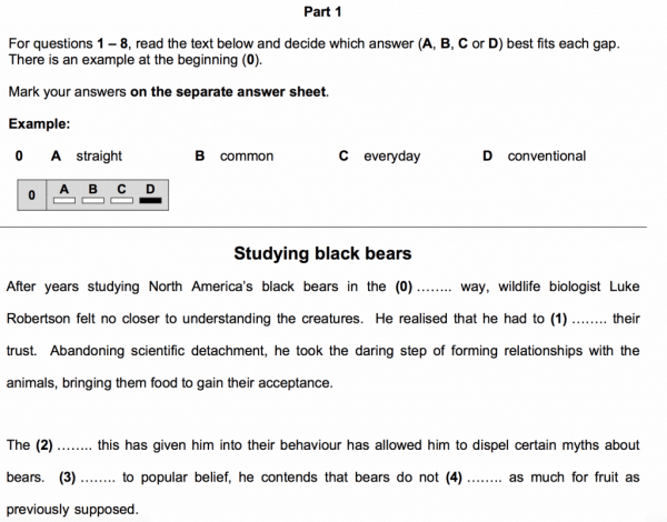 CAE Question Explanations